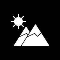 Mountains Vector Icon Design