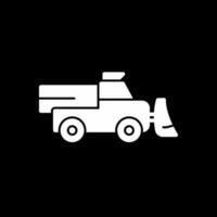 Snowplow Vector Icon Design