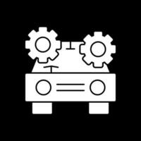 Driverless car Vector Icon Design