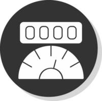 Mileage Vector Icon Design