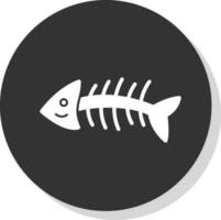 Fishbone Vector Icon Design