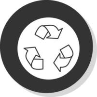 diseño de icono de vector de reciclaje