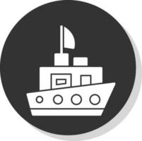 diseño de icono de vector de barco