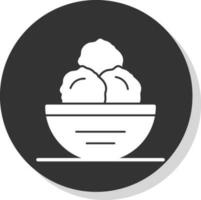 Meatball Vector Icon Design