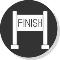 Finish line Vector Icon Design