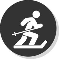 Ski Vector Icon Design