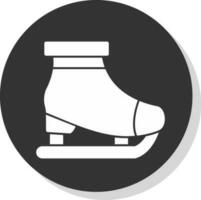 diseño de icono de vector de patinaje sobre hielo