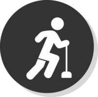 diseño de icono de vector de curling