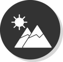 diseño de icono de vector de montañas