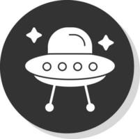 Alien ship Vector Icon Design