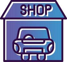 Car shop Vector Icon Design