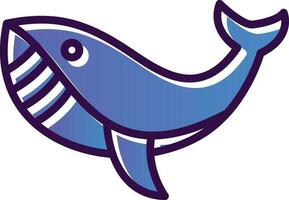 Whale Vector Icon Design