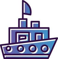 diseño de icono de vector de barco