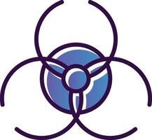 Biohazard sign Vector Icon Design