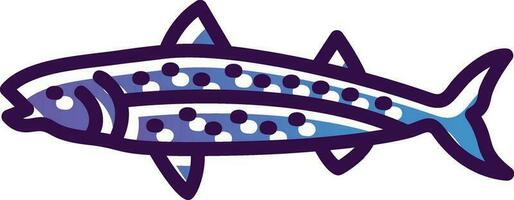 Mackerel Vector Icon Design