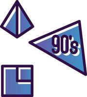 90s vector icono diseño