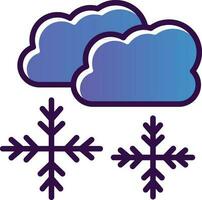 Snowing Vector Icon Design