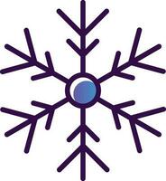 diseño de icono de vector de copo de nieve