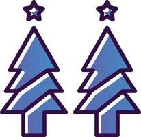 diseño de icono de vector de árbol de navidad