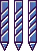 Color pencils Vector Icon Design