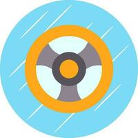 Steering wheel Vector Icon Design