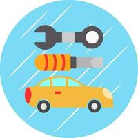 Car maintenance Vector Icon Design