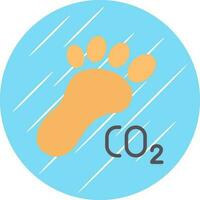 Carbon footprint Vector Icon Design