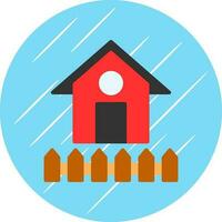 Cowshed Vector Icon Design