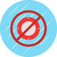 No cazar vector icono diseño