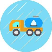 Tanker truck Vector Icon Design