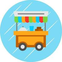 Food cart Vector Icon Design