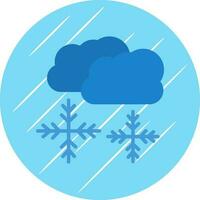 Snowing Vector Icon Design