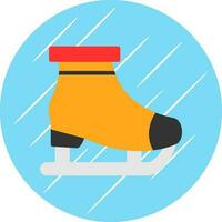 diseño de icono de vector de patinaje sobre hielo