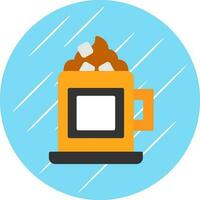 Hot chocolate Vector Icon Design