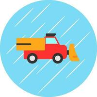 Snowplow Vector Icon Design