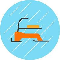 Skibob Vector Icon Design