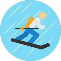 Skiing Vector Icon Design