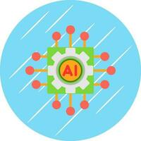 Artificial intelligence Vector Icon Design