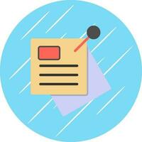 Sticky note Vector Icon Design