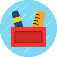 Pencil case Vector Icon Design