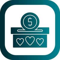 Donation Vector Icon Design