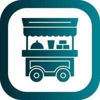 Food cart Vector Icon Design