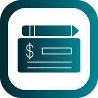 Cheque Vector Icon Design