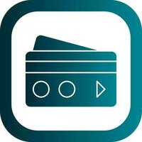 Debit card Vector Icon Design