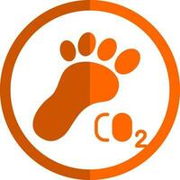 Carbon footprint Vector Icon Design