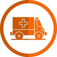 Ambulance Vector Icon Design