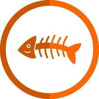 Fishbone Vector Icon Design