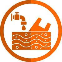 diseño de icono de vector de contaminación de agua