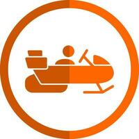 Snowmobile Vector Icon Design