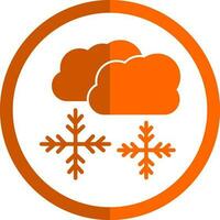 Snowing Vector Icon Design